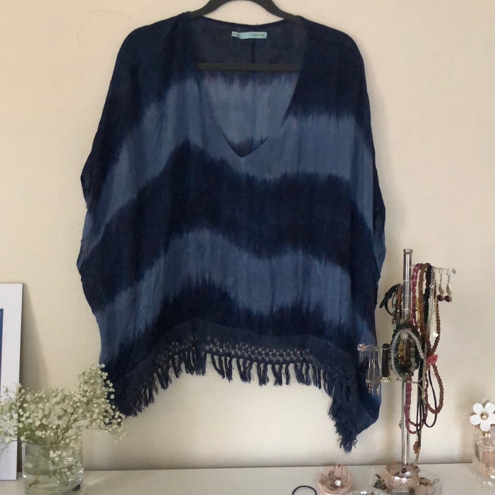 Tie dye beach top